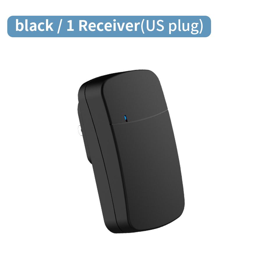 Outdoor Wireless Doorbell EU US Plug 23A 12V Battery Waterproof Smart Home Wall Penetrating Signal Kinetic Ring Chime Doorbell