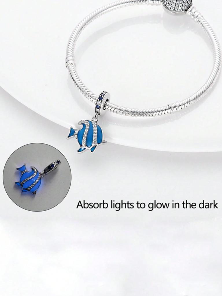 Charms Plata Blue Ocean Crab Sea Turtle Beads Copper Plated Fit Charms Copper Original Bracelet For Jewelry Making Diy Charm