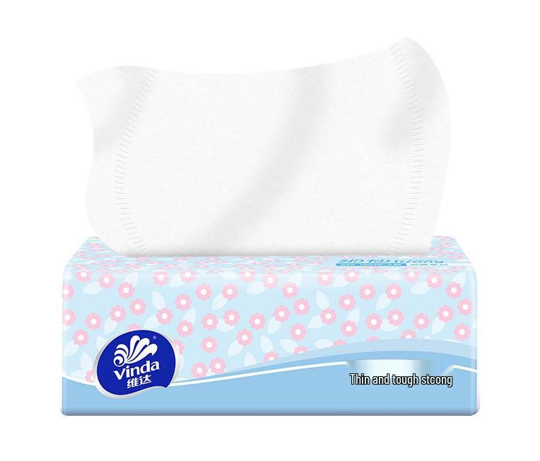 Vinda 3-Ply Soft & Durable Facial Tissues, 100 Sheets/Pack, 20 Packs/Box