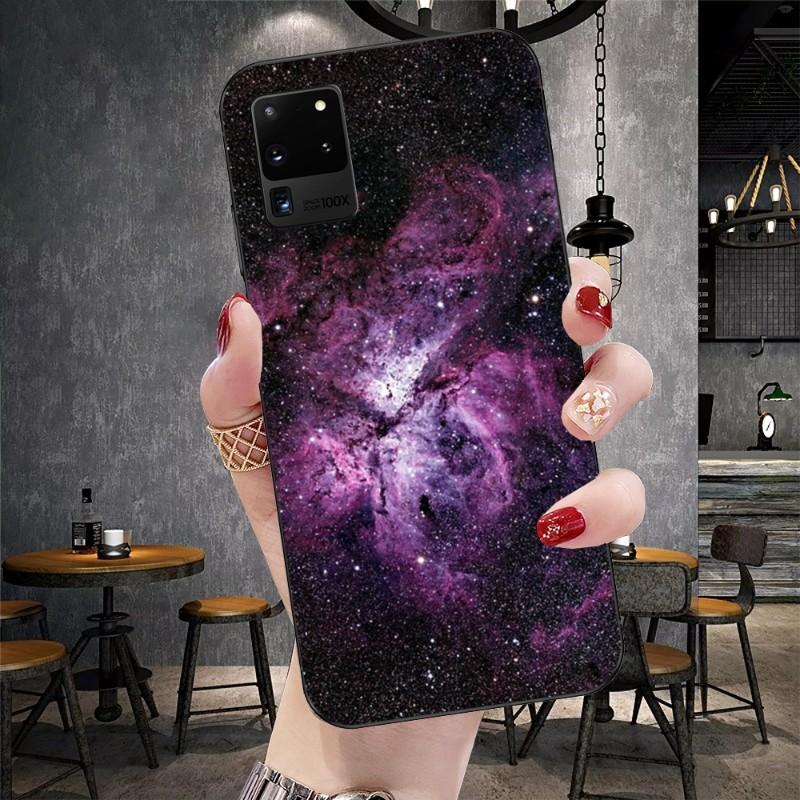 Sky Star Universe Plane Phone Case For Samsung Galaxy S6 S7 S8 S9 S10 S21 S22 Plus Ultra Soft Black Phone Cover