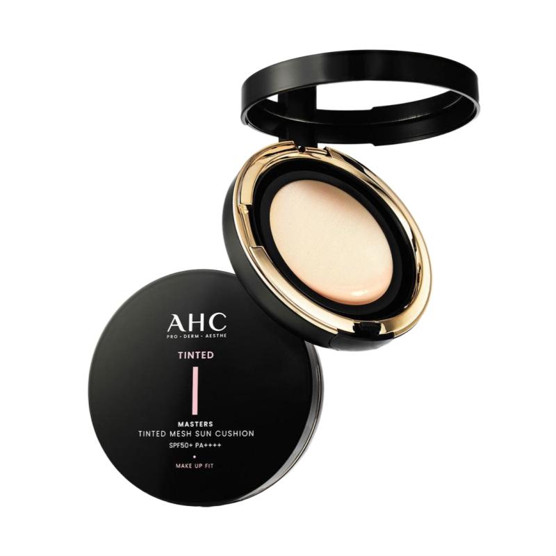 [AHC] Masters Tinted Mesh Sun Cushion 15g SPF50+ PA++++ (Cool Beige / Natural Beige) Cool Beige