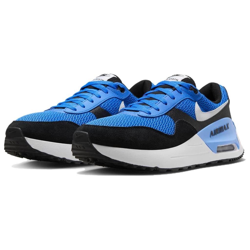 Nike Air Max System Dämpfung Abriebfest Atmungsaktiv Niedrig geschnitten Freizeitschuhe Herren Blau Schwarz DM9537-401