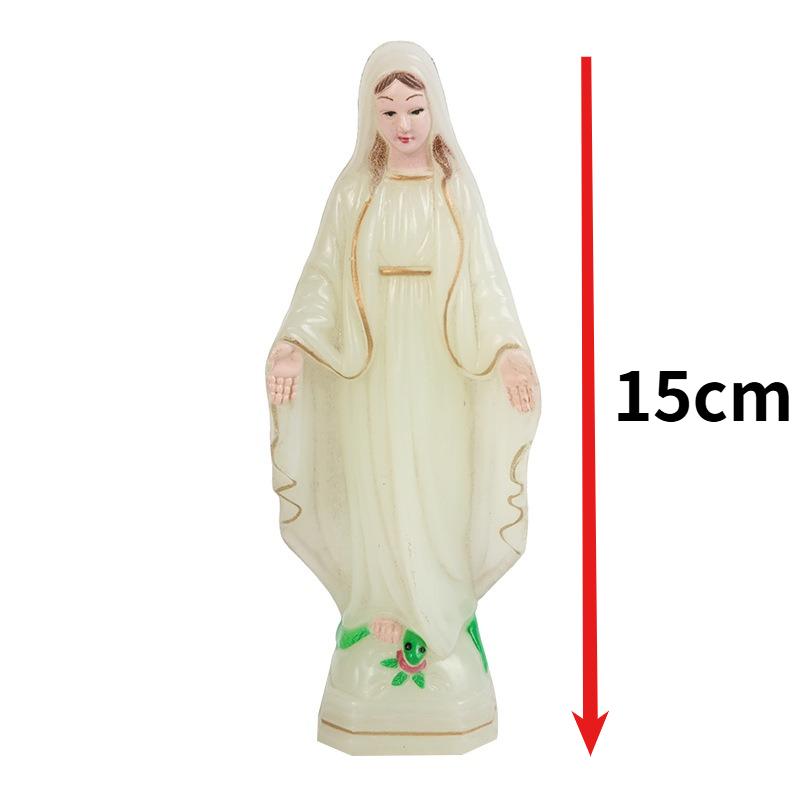 Virgin Mary Plastic Statue Handmade Catholic Virgin Mary Statue Christmas Home Decoration Christmas Gifts