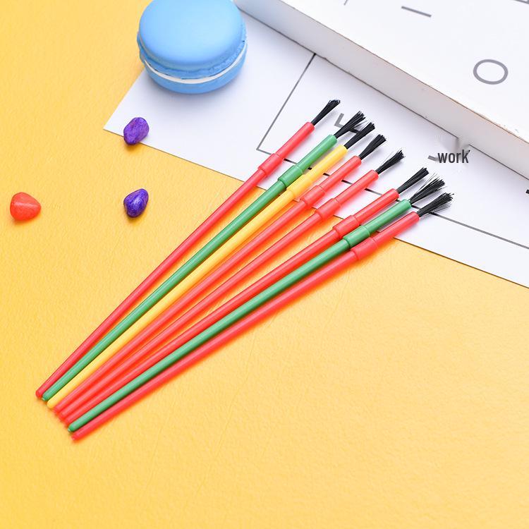 

Versatile Paint & Bristle Brushes: Ideal for Dolls, Plaster, Ceramics, and Small Detailing