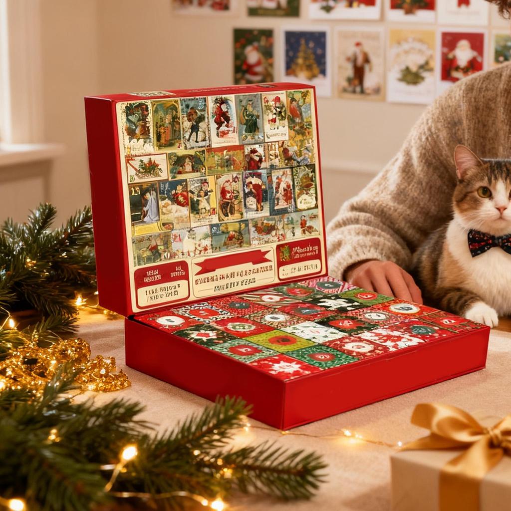 2025 Christmas Countdown Puzzle Calendar 24 Days Puzzles Countdown Calendar Christmas Family Games Jigsaw Countdown Calendar