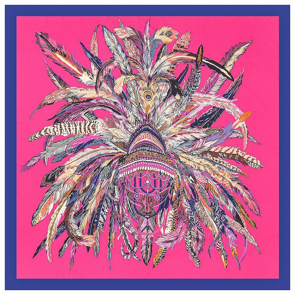 Luxury Brand Feather Design Winter Square Scarf 130cm Twill Silk Scarf Women Kerchief Scarves For Ladies Fashion Shawl Echarpe