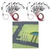 Pack of 40 Model Railway 1:200 Mini Lamppost Lamps Street Lights HO Scale 3V