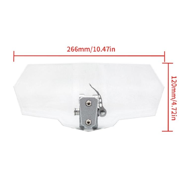 Upgrade Motorcycle Windshield Extension Universal Adjustable Clip-on Windscreen