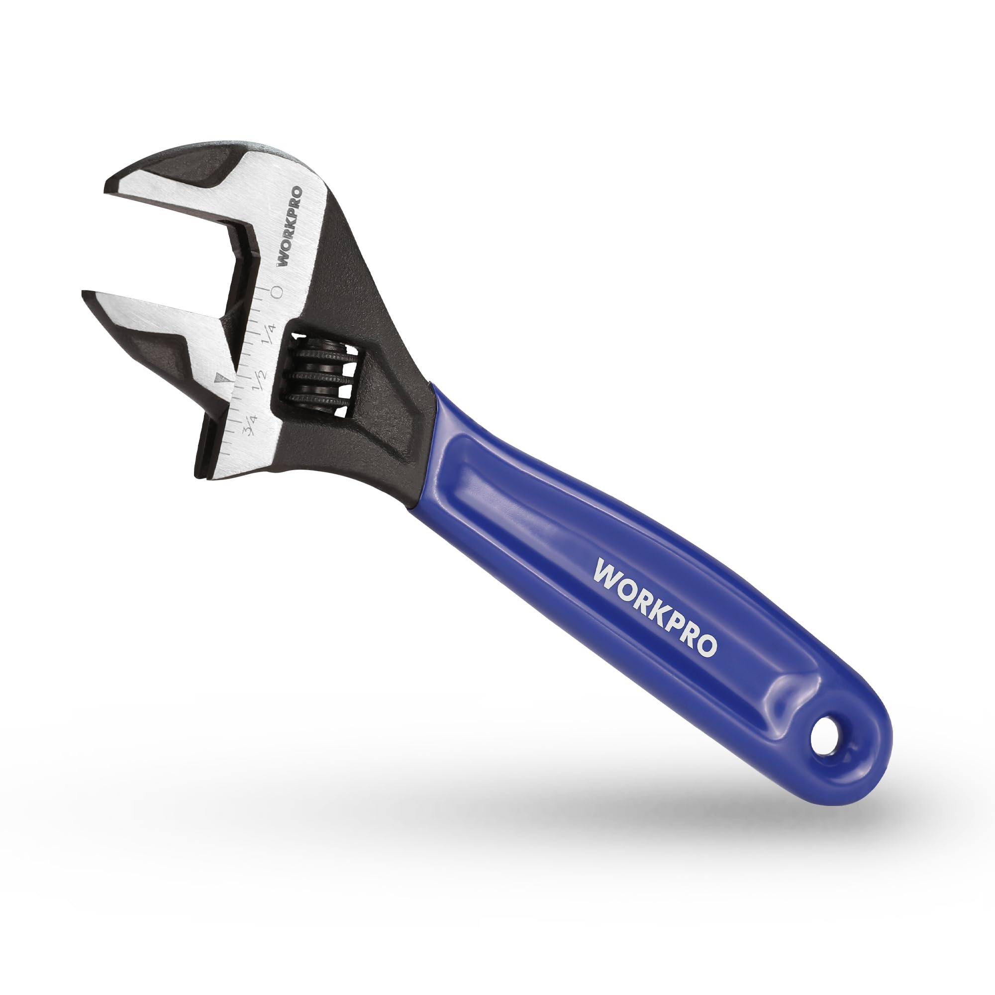 

WORKPRO Регулируемый разводной ключ Максимальная ширина раскрытия для ремонта Водоснабжение Кондиционирование и Строительное оборудование Общая длина 150 мм Гаечный ключ, Разводной ключ, синий
