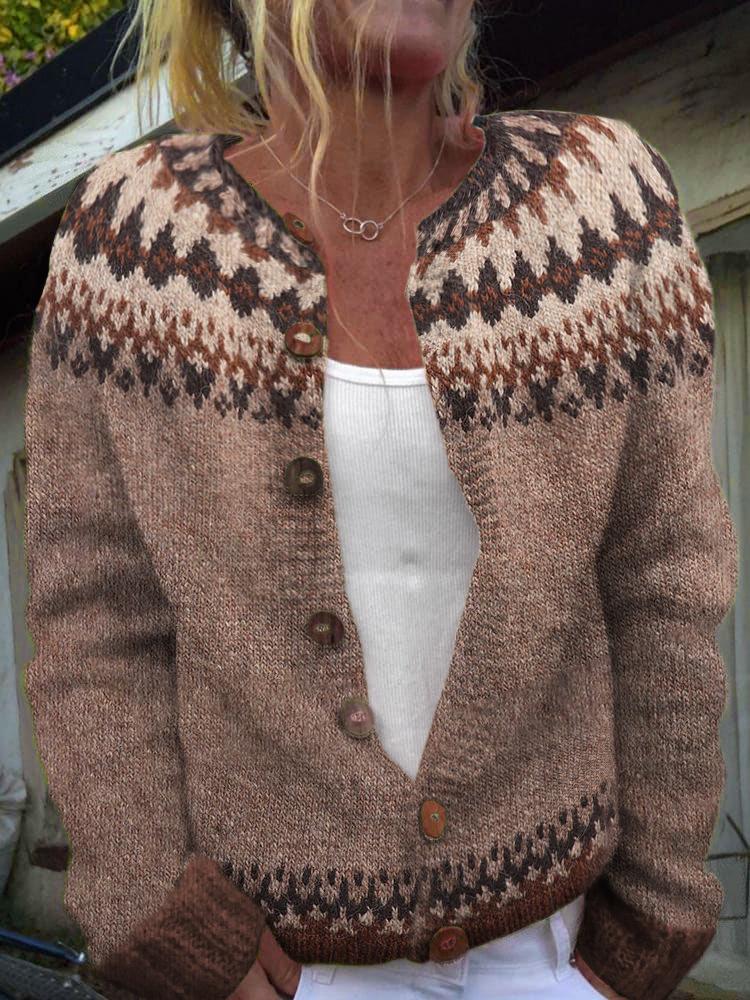 2026 foreign trade new 3D digital printing cardigan knitted jacket women's clothing early spring and autumn factory wholesale