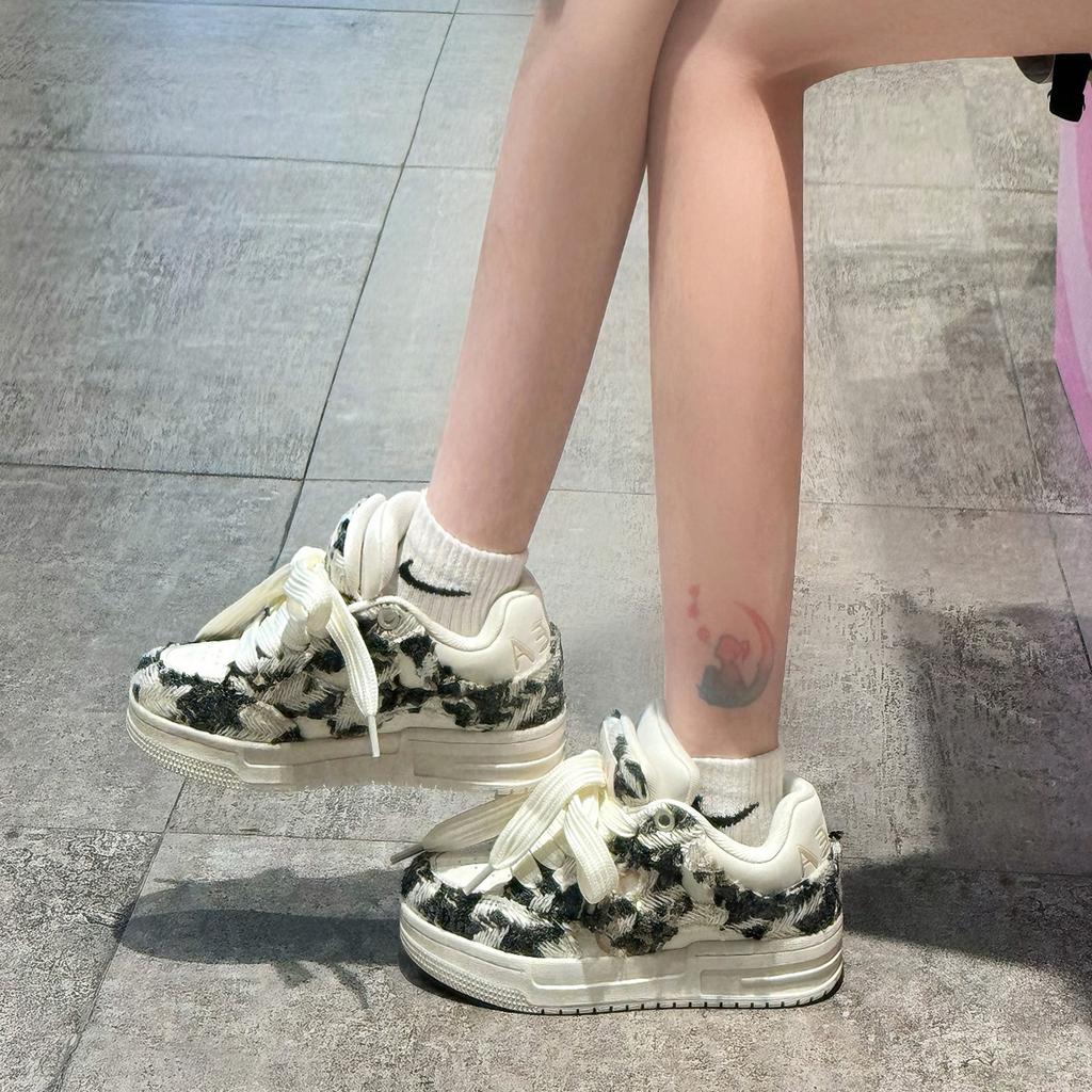 Destroying The Wind, Small Fragrant Wind, Bread Shoes, Heightening And Wear-Resistant Low-Top Men'S Shoes, Casual Shoes, Board Shoes, Men'S And