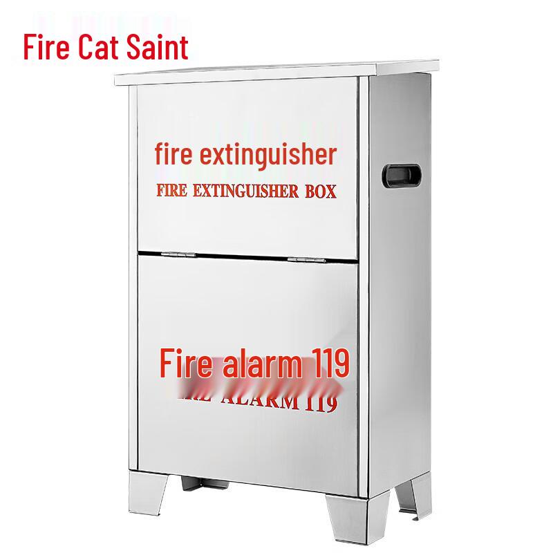 Flame Warrior Stainless Steel Fire Extinguisher Box