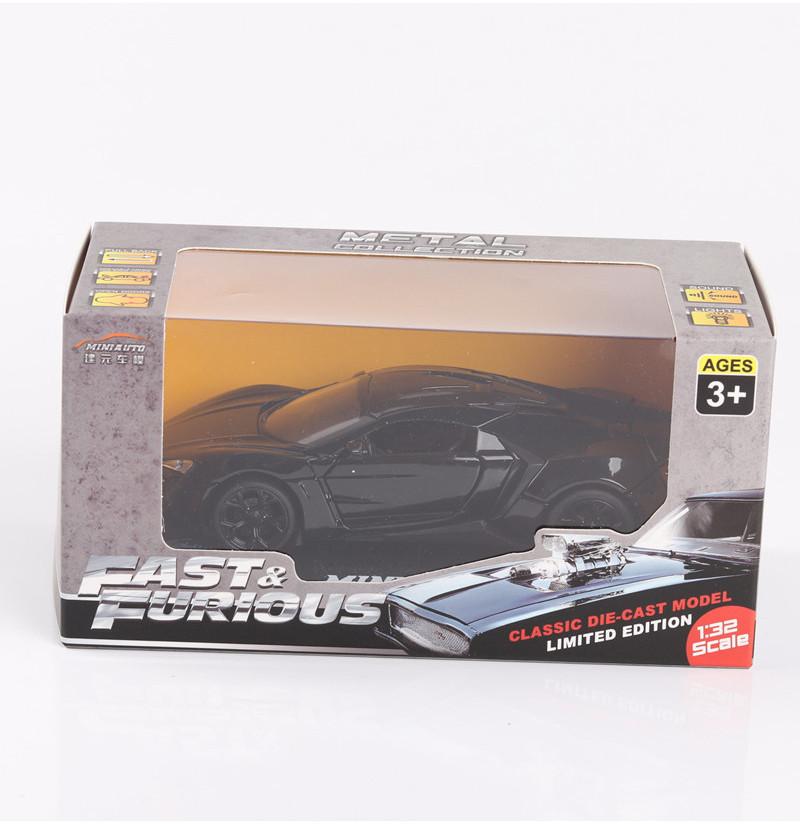 White Red Blue Black Alloy Fast And Furious Lykan Dubai Super Car 132 Scale Model Music Sound Racing Toy