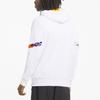 Puma Intl Sports Patchwork Print Hoodie Men Tops White 531330-02