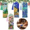 Diamond Painting Bookmarks 4PCS Christmas Theme Bookmarks, Creative DIY Art Kits, Handmade Gift for Readers Stress Relief Portable Book Markers Adults
