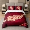 3Pcs Bedding SetDetroit Red Wings Soft Bed Sheet and Two Pillowcases Home Bedroom Decor