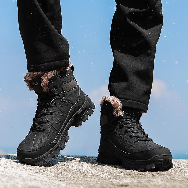 Talla 40- 48 Botas de Nieve de Invierno para Hombre Impermeables para Exteriores Botas de Hombre Estilo Ruso Botines para Hombre Botas de Nieve