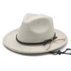 Vintage Western Cowboy Hat, Hot Selling Suede Top Hat with Windbreak Rope Tibetan Sun Hat