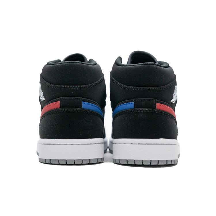 (GS) Air Jordan 1 Retro Mid 'Black University Red' Kids' 554725-065