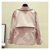 Women's Spring Autumn  Short Jacket Korean Loose Waist Slim Windbreaker Coat Solid Female Outwear Tops