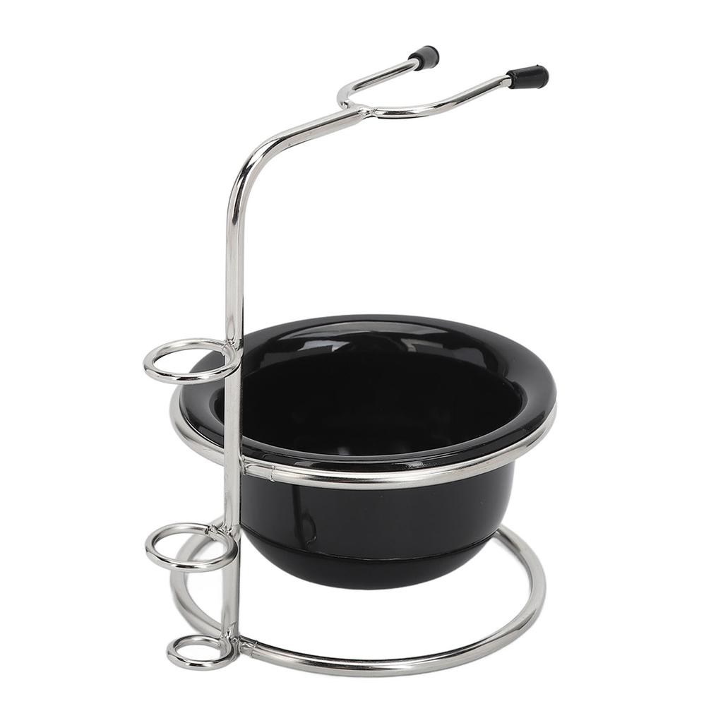 Rasierpinselständer Robust Stabil Stilvoller Look Rostfrei Tragbar Herren Rasierschaumschale für Friseursalon Hotel Zuhause