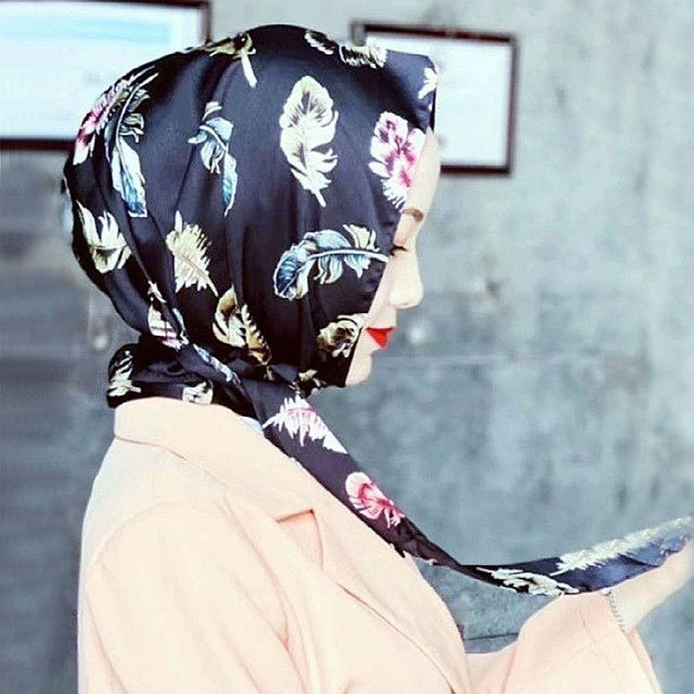 Simulation Silk Baotou Hat Soft Headscarf Summer Islamic Hat  Women