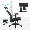 SONGMICS Office Chair, Desk Mesh Chair, Ergonomic Computer Chair, 360 Degrees Swivel Chair, Adjustable Lumbar Support, Headrest, and Armrests