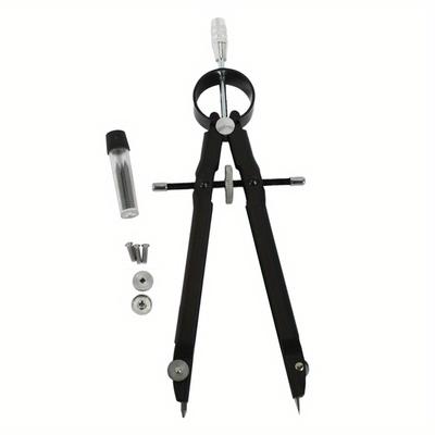 Professioneller Zirkel, Zirkel-Geometrie-Set mit Schloss, Mathematik- und Präzisionszirkel, Metall und langlebig für feste und ebene Präzision