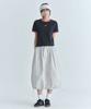 CGP (Women) Small Square Embroidered Logo Ringer Short Sleeve T-Shirt - Dark Navy