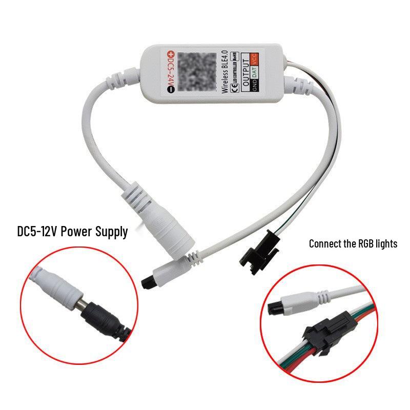 Shuanghongyuan 21-Key RGB Bluetooth LED Strip Controller with Infrared Dimming