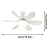 3 Gears Stepless Dimming Ceiling Fan Light 2 in 1 Electric Cordless Fan Ceiling Lamp  Living Room