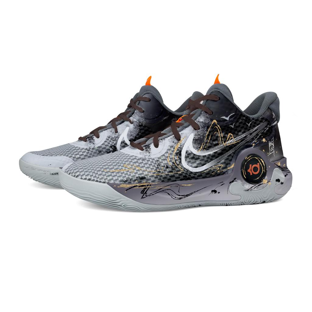Nike KD Trey 5 IX Decisive In The Realm Of Wind And Clouds Gradient Abrasion Resistant Mid top Basketball Shoes Unisex CW3402-011(Team529-)