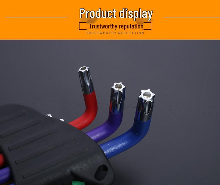 FortColor Hex Wrench & Screwdriver Set: 6-Point, Ball Head Combination Tool