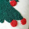 Chenille Embroidered Christmas Tree Pillowcase - Festive Cushion Cover for Sofa and Bed Decor.