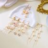 Bohemia Shell Starfish Pendant Earrings for Women Exquisite Imitation Pearl Conch Long Tassel Dangle Earring Beach Party Jewelry