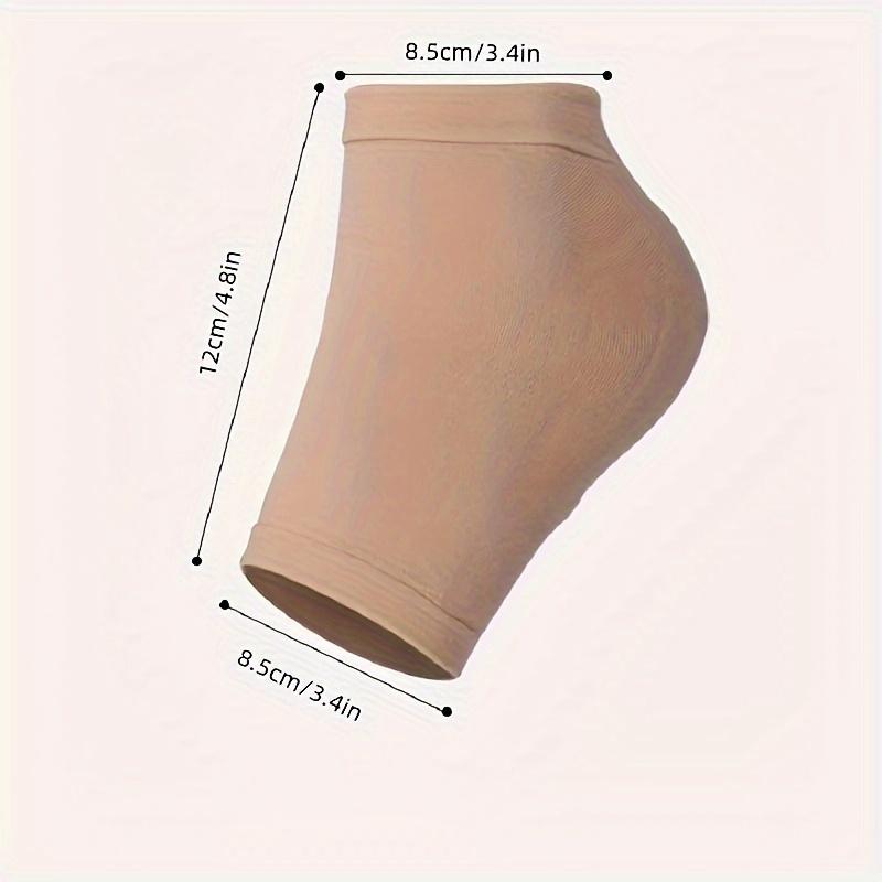 2pcs/set, 1 Pair of Gel Heel Socks for Relief - Moisturizing Foot Care, Alcohol-Free Black Half Socks, Foot Protection, Gel