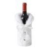 2025 Plush Snowflake Wine Bottle Cover - Merry Christmas Champagne Decor for Home Holiday Party Supplies