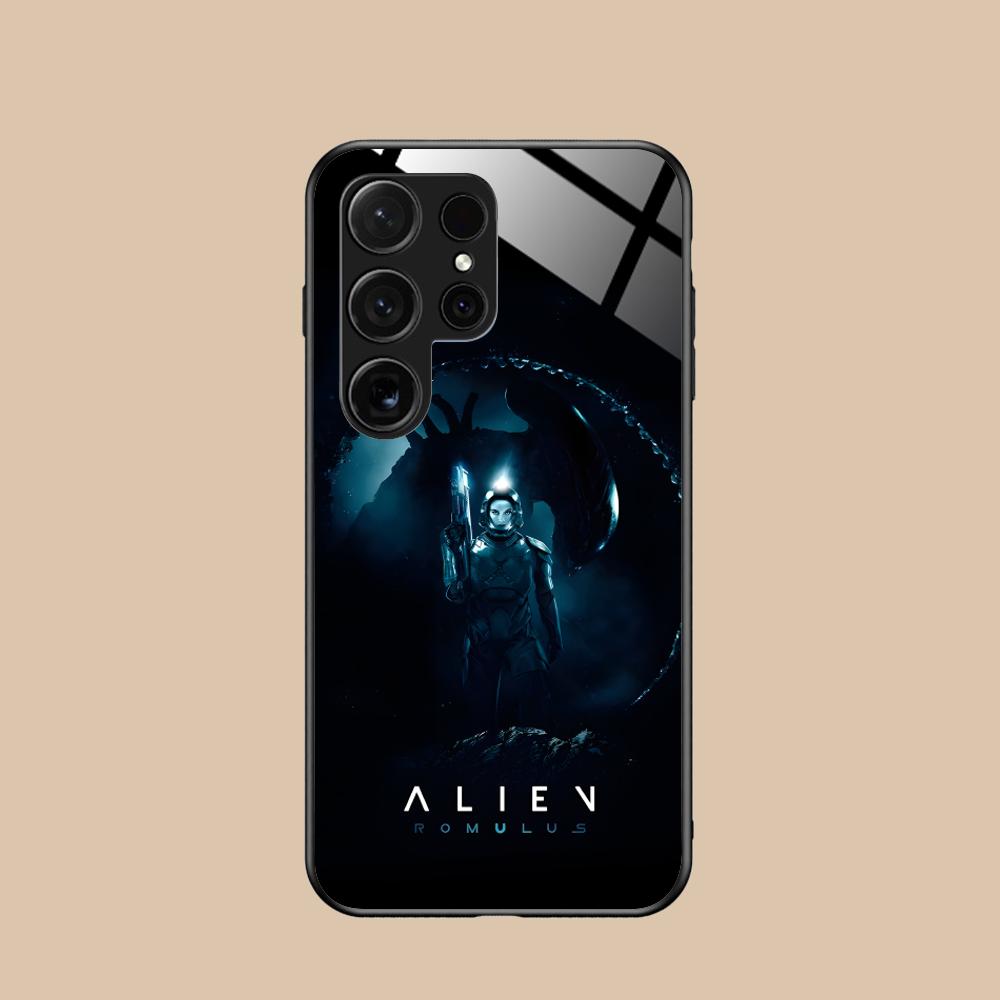 Alien Romulus Mobile Cell Phone Case for Samsung Galaxy A56 55 54 53 52 51 36 35 34 23 16 15 5G Glass Colorful Cover Pretty