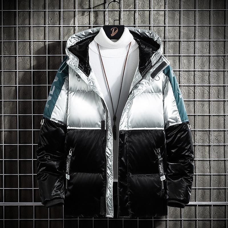shiny down jacket men's