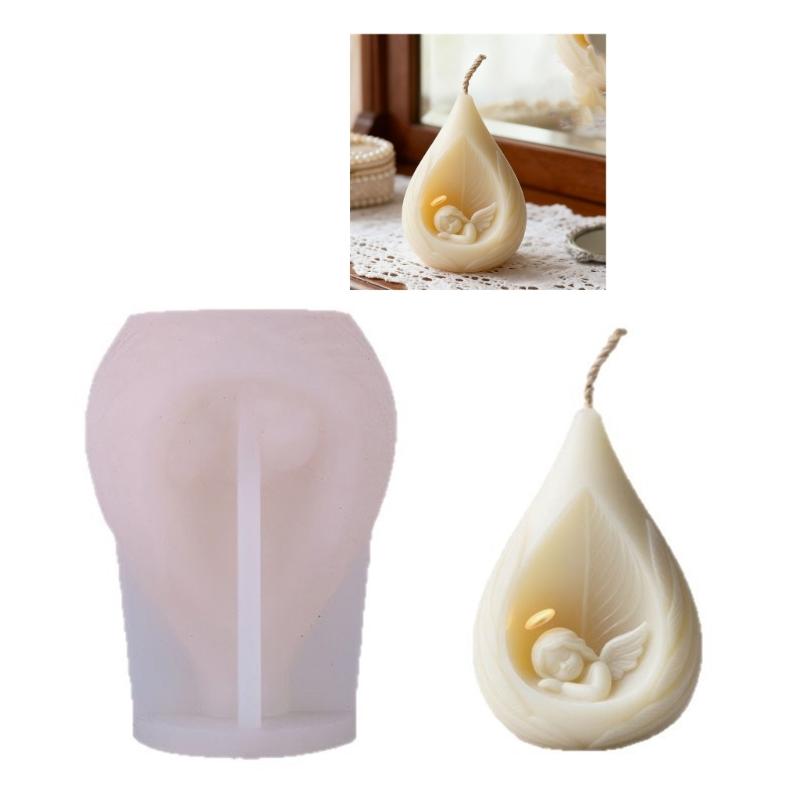 Food Safe Silicone Mould for Crafting Beautiful Sleep Angel Candle Ideal for Home Decoration and Gift