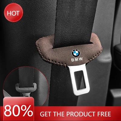 Hot 2025 2pcs Car Seat Belt Cover Clip Anti-scratch Buckle Protective Cover For X3 X5 M5 M3 E46 E90 E60 F10 E39 F30 E36 G30