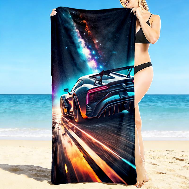 1Pc Galactic Machine Beach Towel, Quick Dry, Multi-Use for Beach Pool Gym Yoga Home Travel, Christmas, Halloween, Xmas Gift M928343