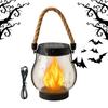 NEW Solar Lanterns For Outside Solar Lanterns Outdoor Waterproof Lighting Flickering Flame Design USB Charging Ornament For Tree