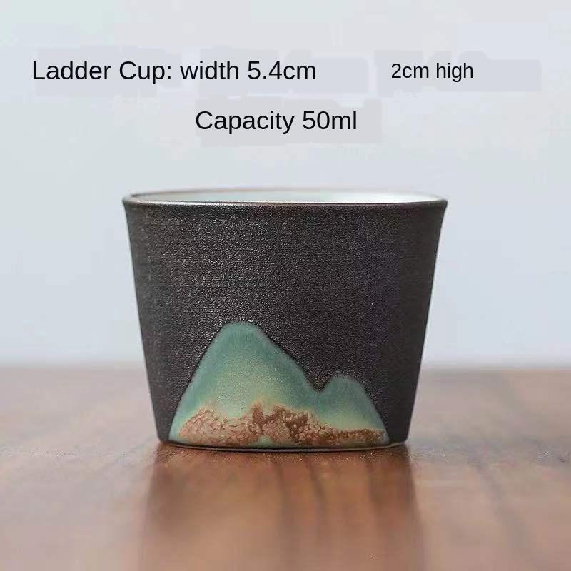 

Ручная роспись дзен чайная чашка ручной работы в стиле ретро в китайском стиле керамическая чашка мастер-чашка керамический чайный сервиз кунг-фу керамическая чашка маленькая Ladder ladder cup A