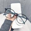 New Unisex Round Frame Glasses For Men Women  Anti-Blue Light Luxury Brand Green Leopard Optical Computer Reading Glasses
