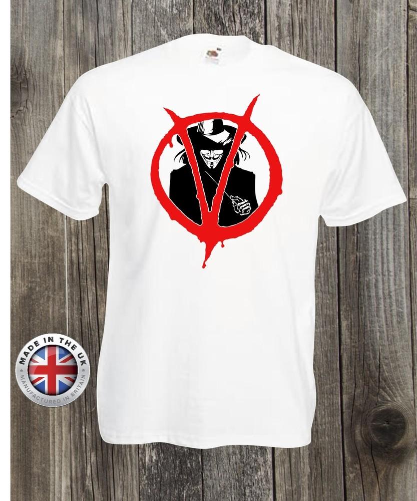 Футболка V for Vendetta Анонимная революция белая футболка, унисекс женский крой 4XL