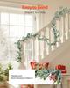 VEVOR Christmas Garland, 2011 Mm Realistic Greenery Decorated with Vines, Olive Leaves, and Berries