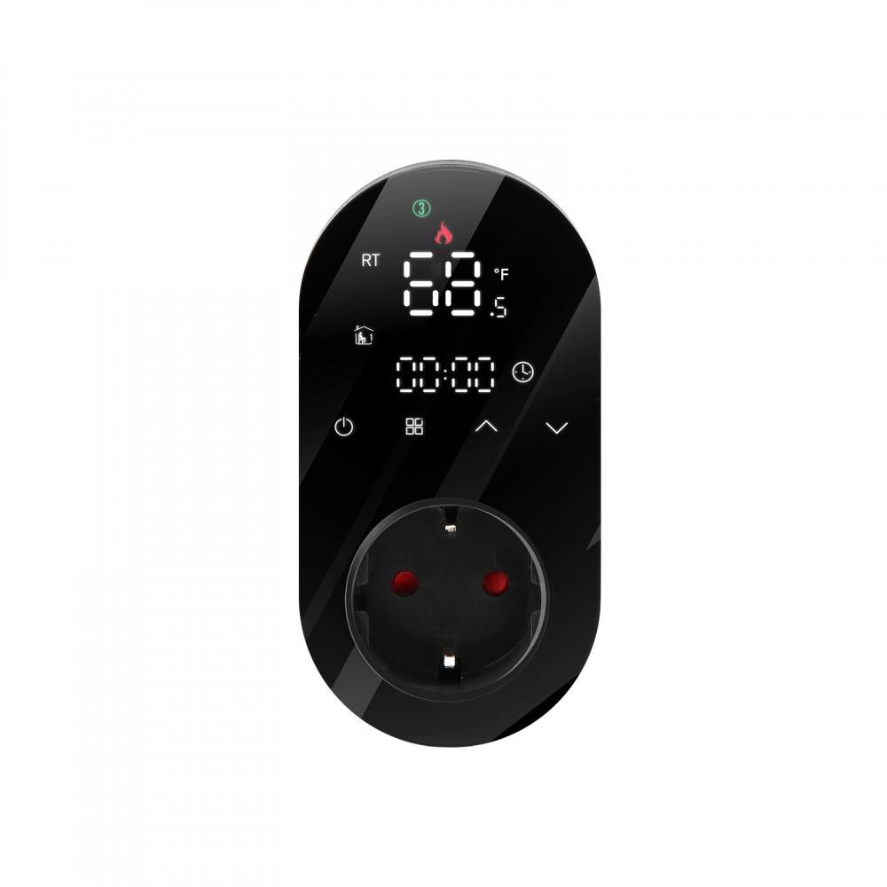 Tuya Smart WiFi LED Thermostat EU Plug Timer Outlet Heating And Cooling Mode 16A APP Remote Control Work With Alexa Google Home