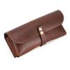 Custodia Retrò in Vera Pelle per Occhiali Portatile Custodia per Occhiali da Vista Porta Occhiali da Sole Scatola Protettiva per Occhiali per Uomo Donna