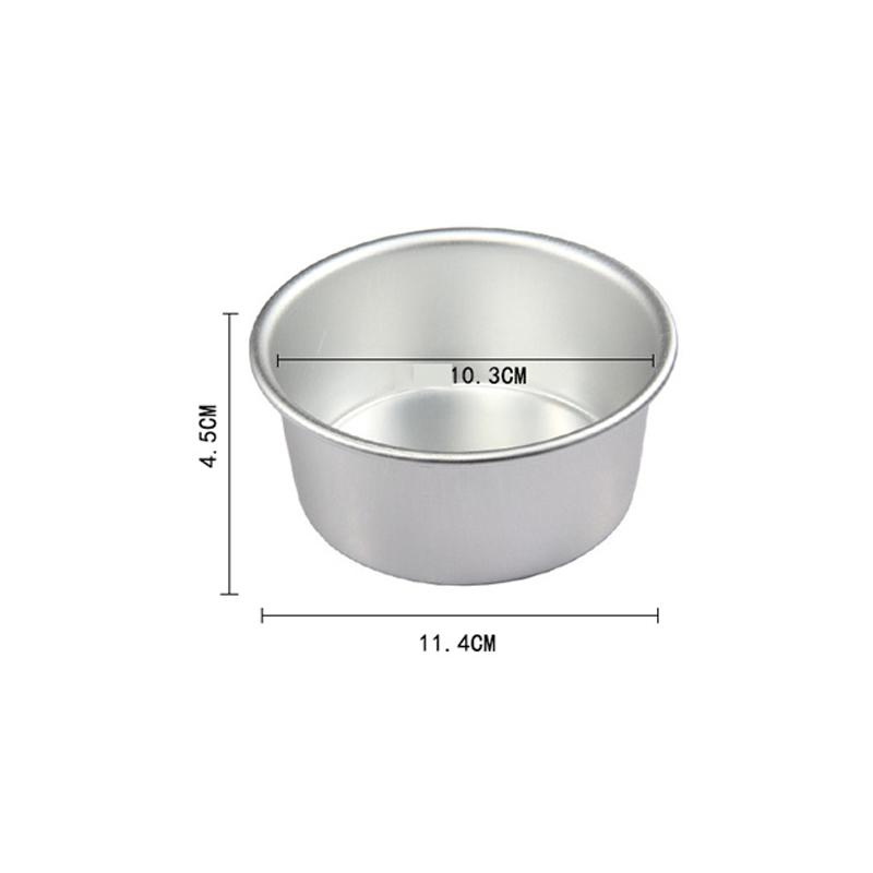 3/4Pcs Round Cake Mold Set 4In Aluminum Alloy Cake Pan Set Mini Cake Tins DIY Pastry Pudding Cake Mould Bakeware Baking Tool